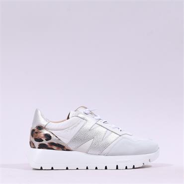 Wonders Odisei Bungee Lace Nylon Trainer - White Silver
